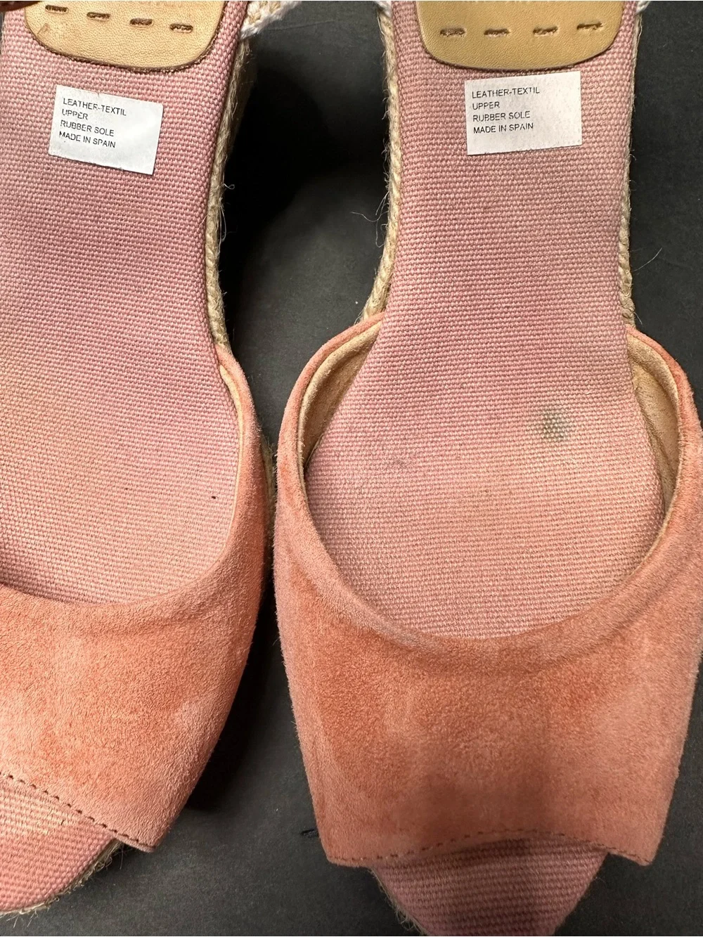 Kanna Spanish Suede Peep Toe Espadrille Wedges EU 39 / US 8.5–9